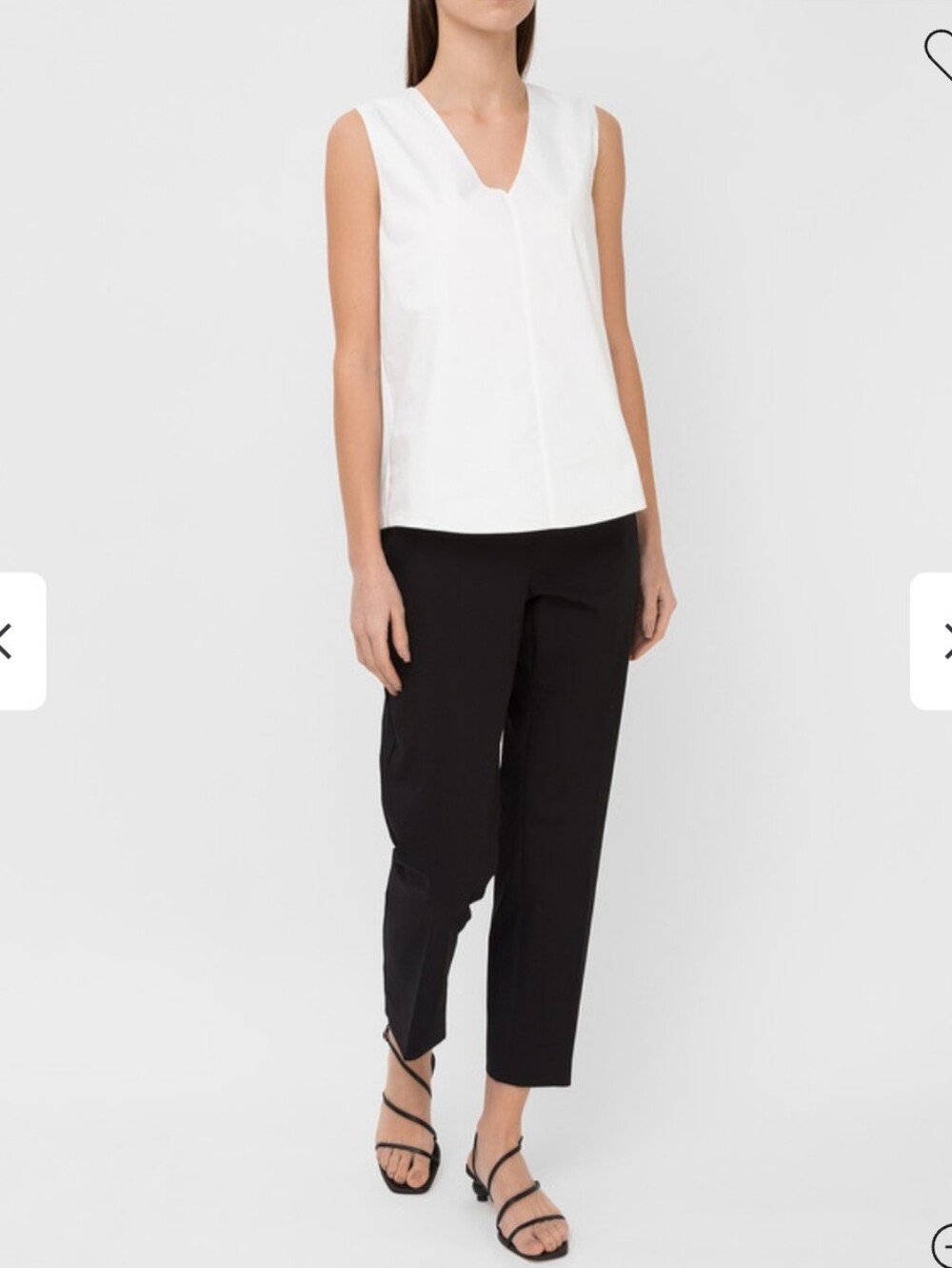 MaxMara White Sleeveless Top Size XS cotton